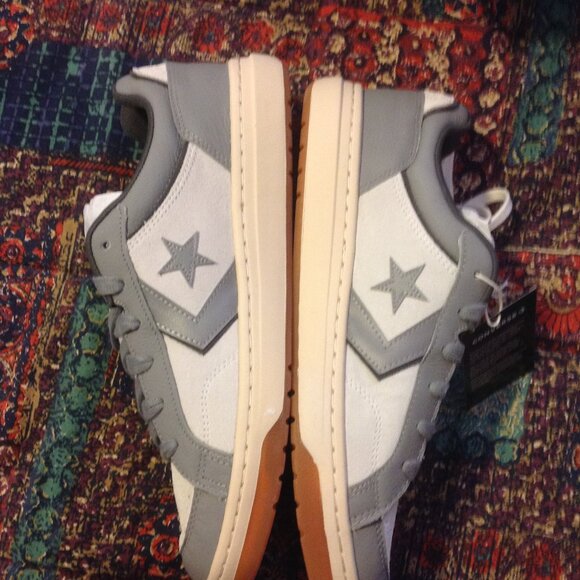Converse Men's Pro Blaze Classic White & Gray Leather & Suede Sneakers-11.5-NIB - Picture 5 of 9